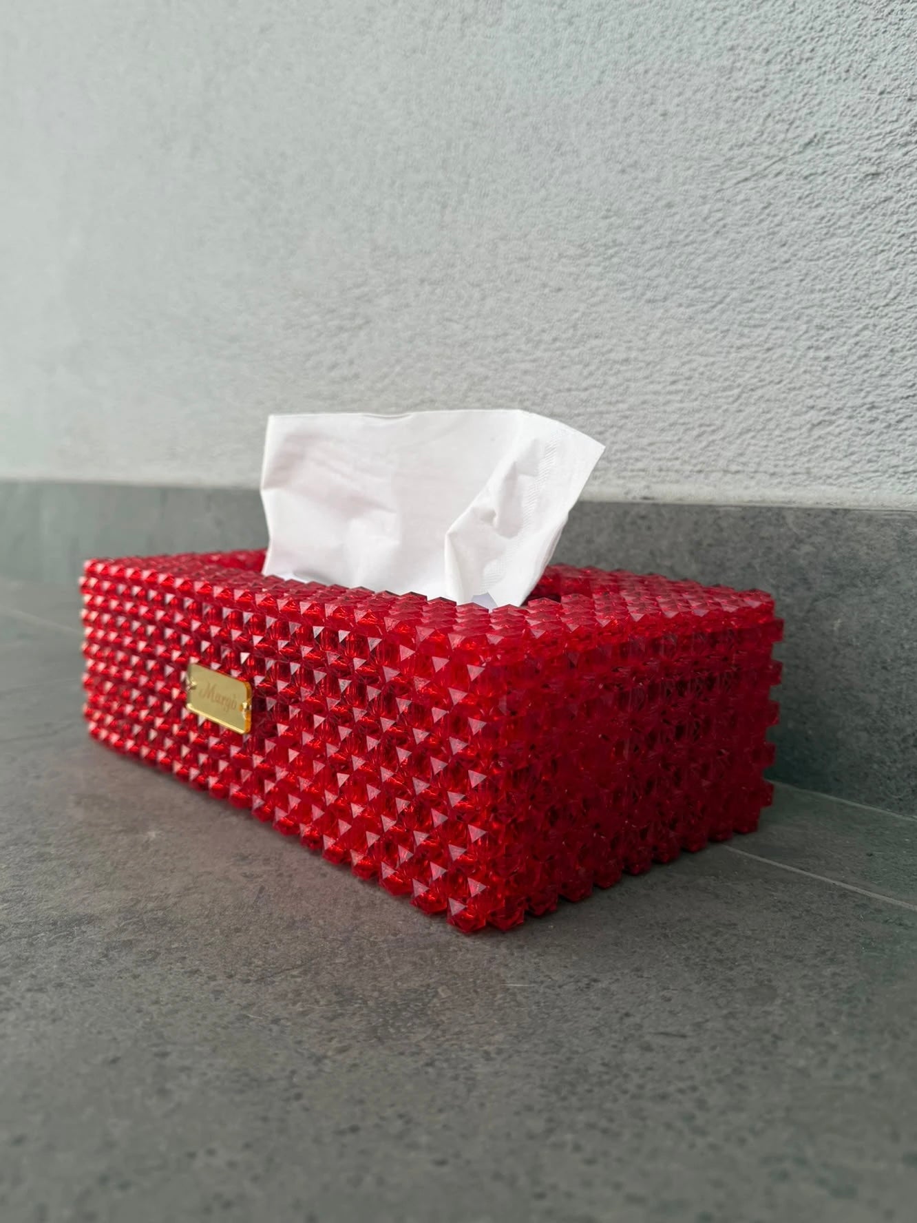 Porta fazzoletti rettangolare